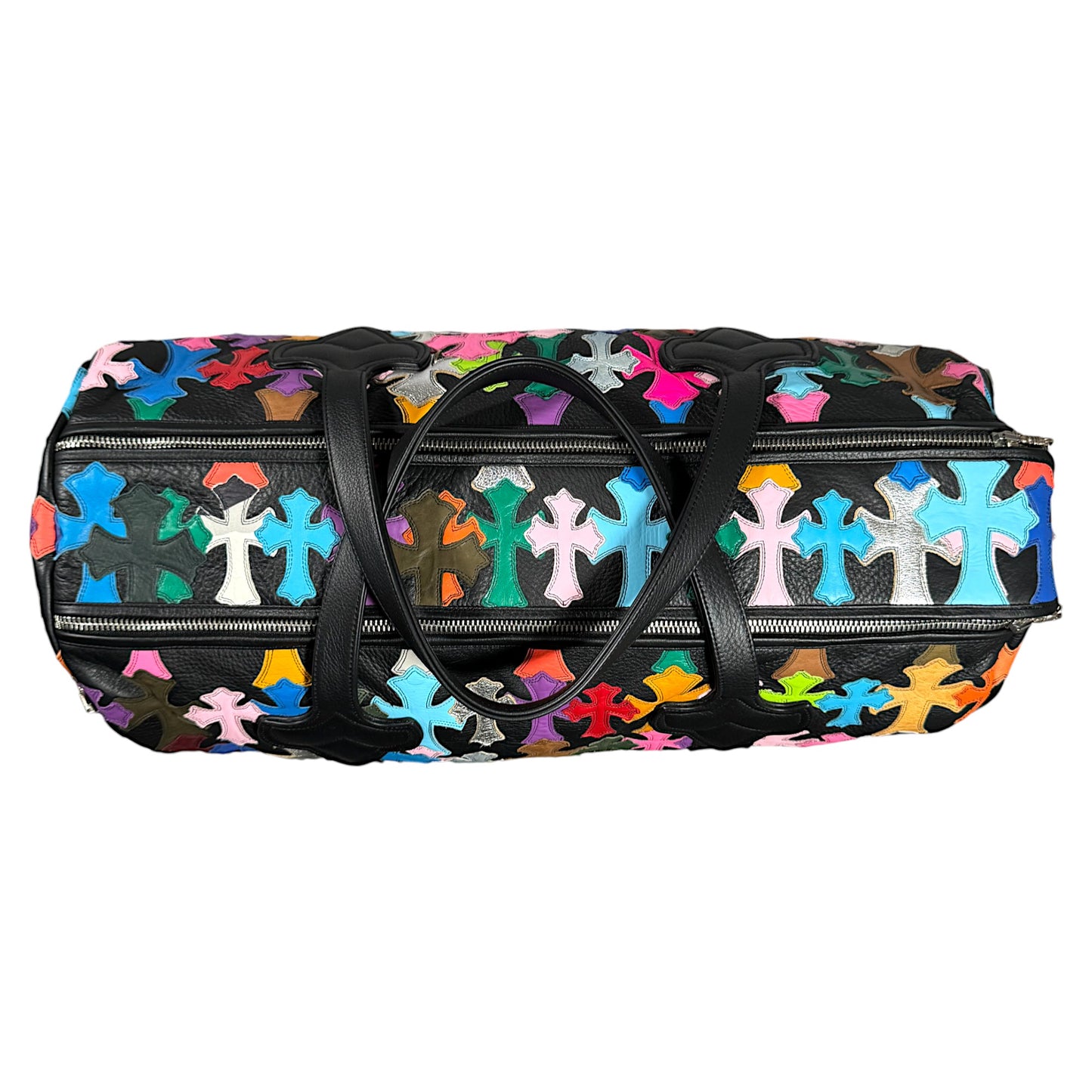 Multi Color Cross Patch Duffle Bag Large (S)