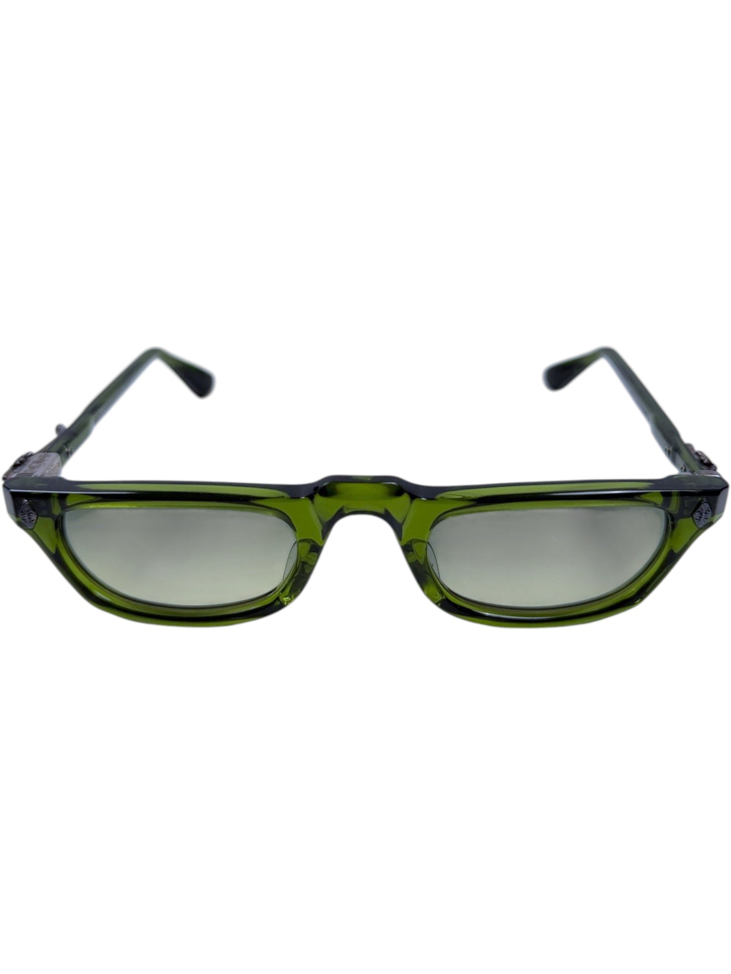 Chrome Hearts ED-U-CUNTATION Sunglasses Green Acetate Gradient Lenses