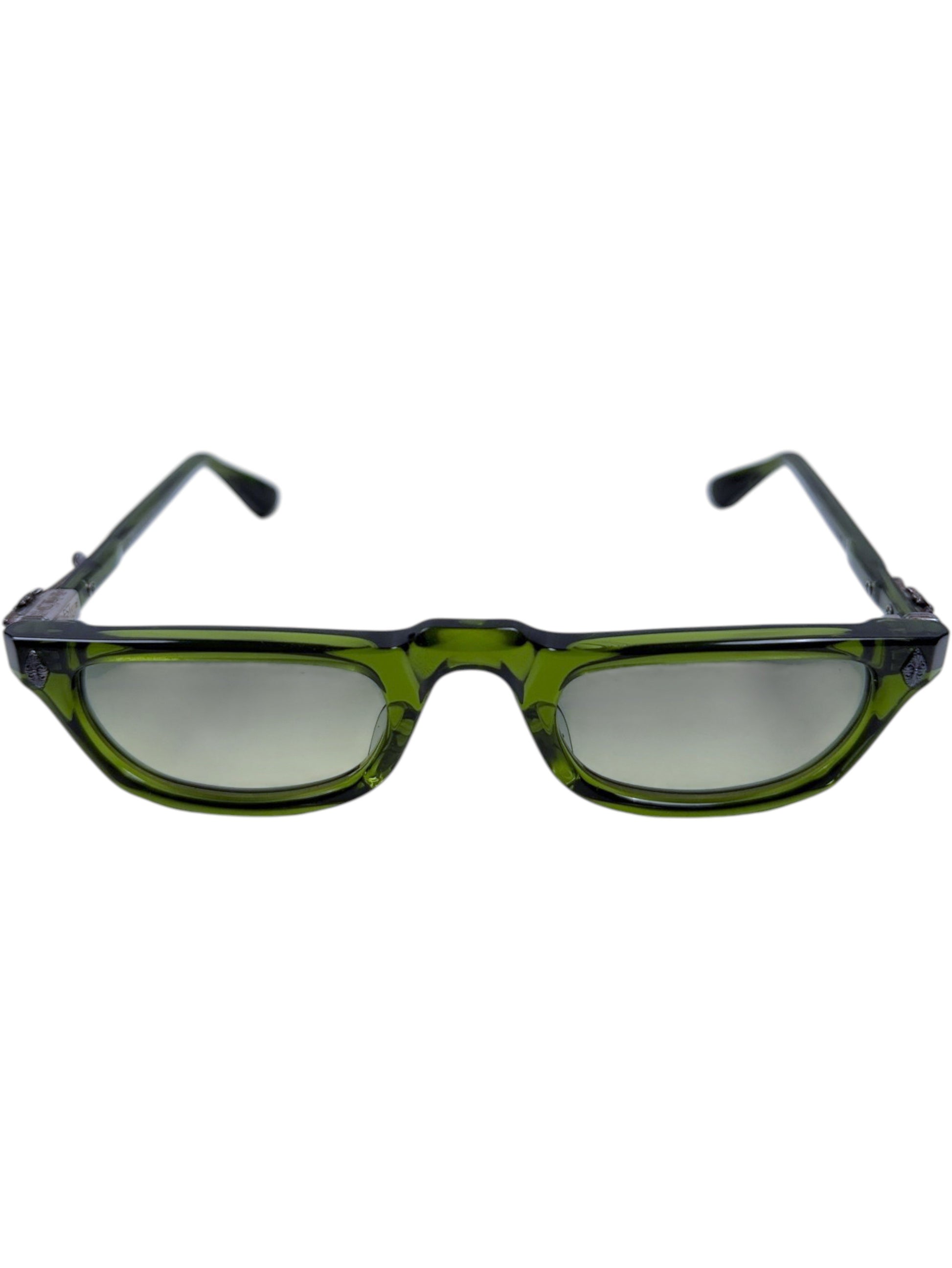 Chrome Hearts ED-U-CUNTATION Sunglasses Green Acetate Gradient Lenses