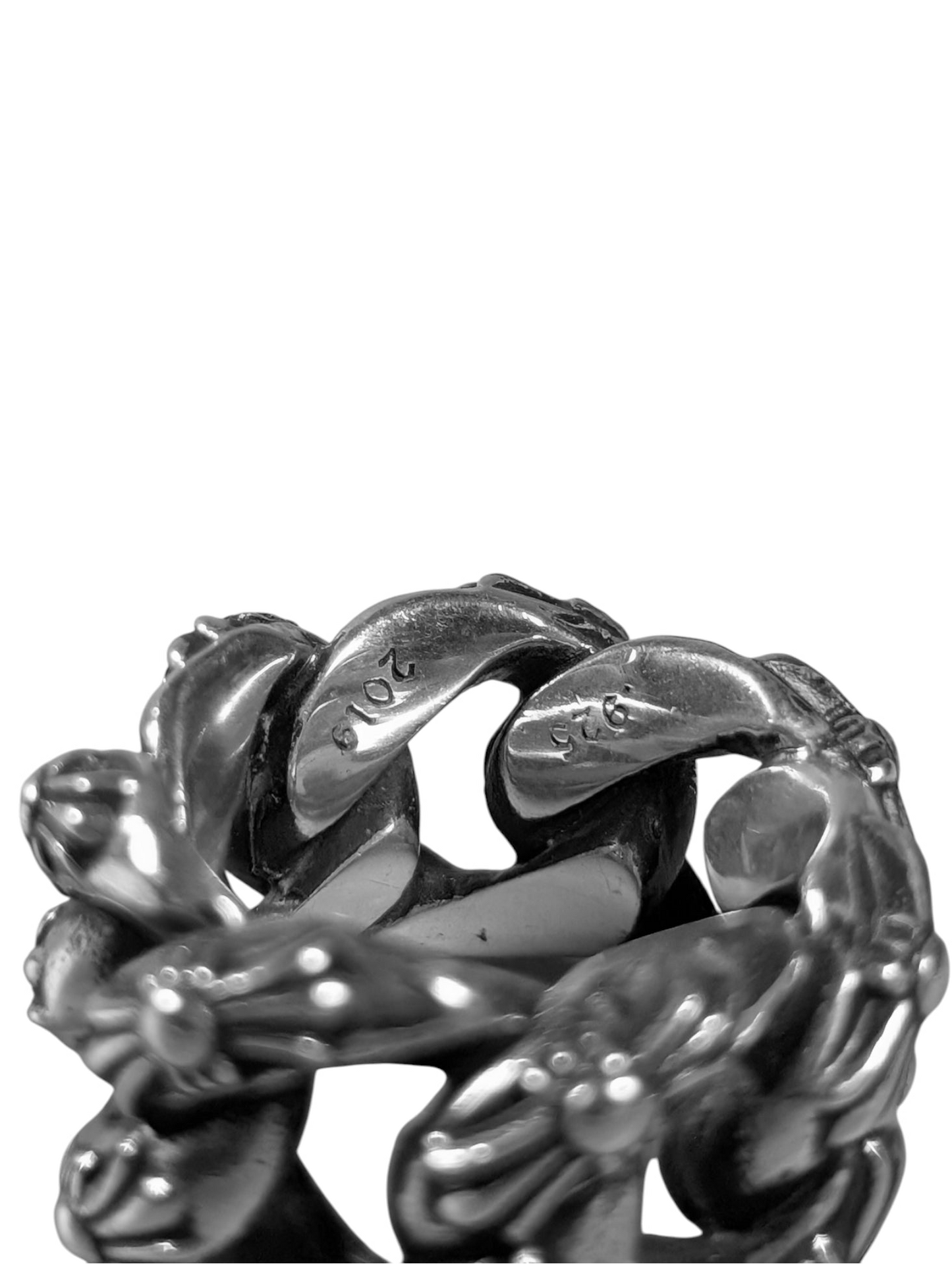 Silver Extra Fancy Link Ring