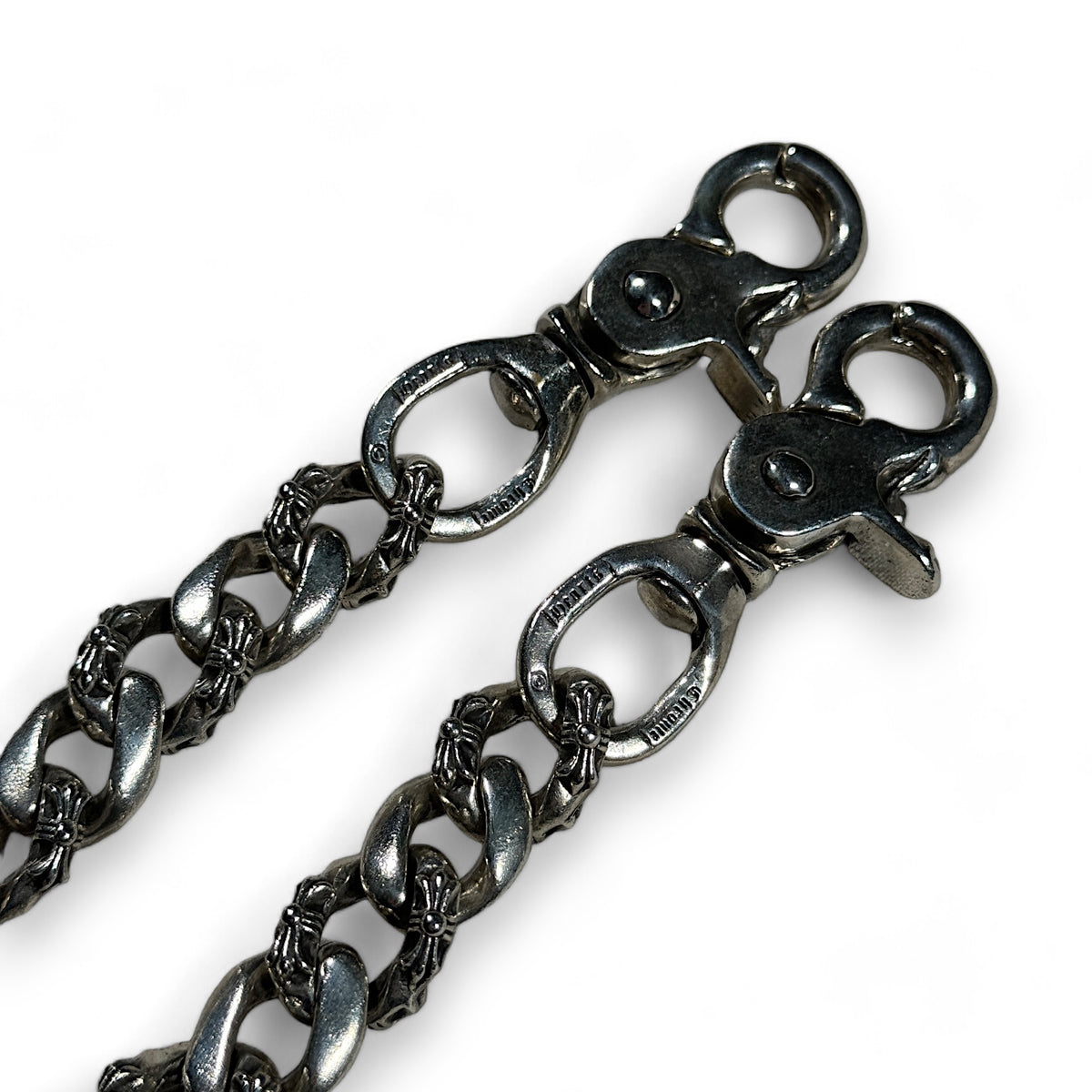 Corelink Wallet Chain Comte Chrome Hearts Fancy Link Double Clasp Wallet Chain | YP