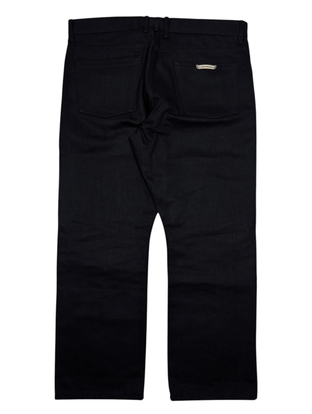 Chrome Hearts Fleur Knee Selvedge Jeans Black Archival