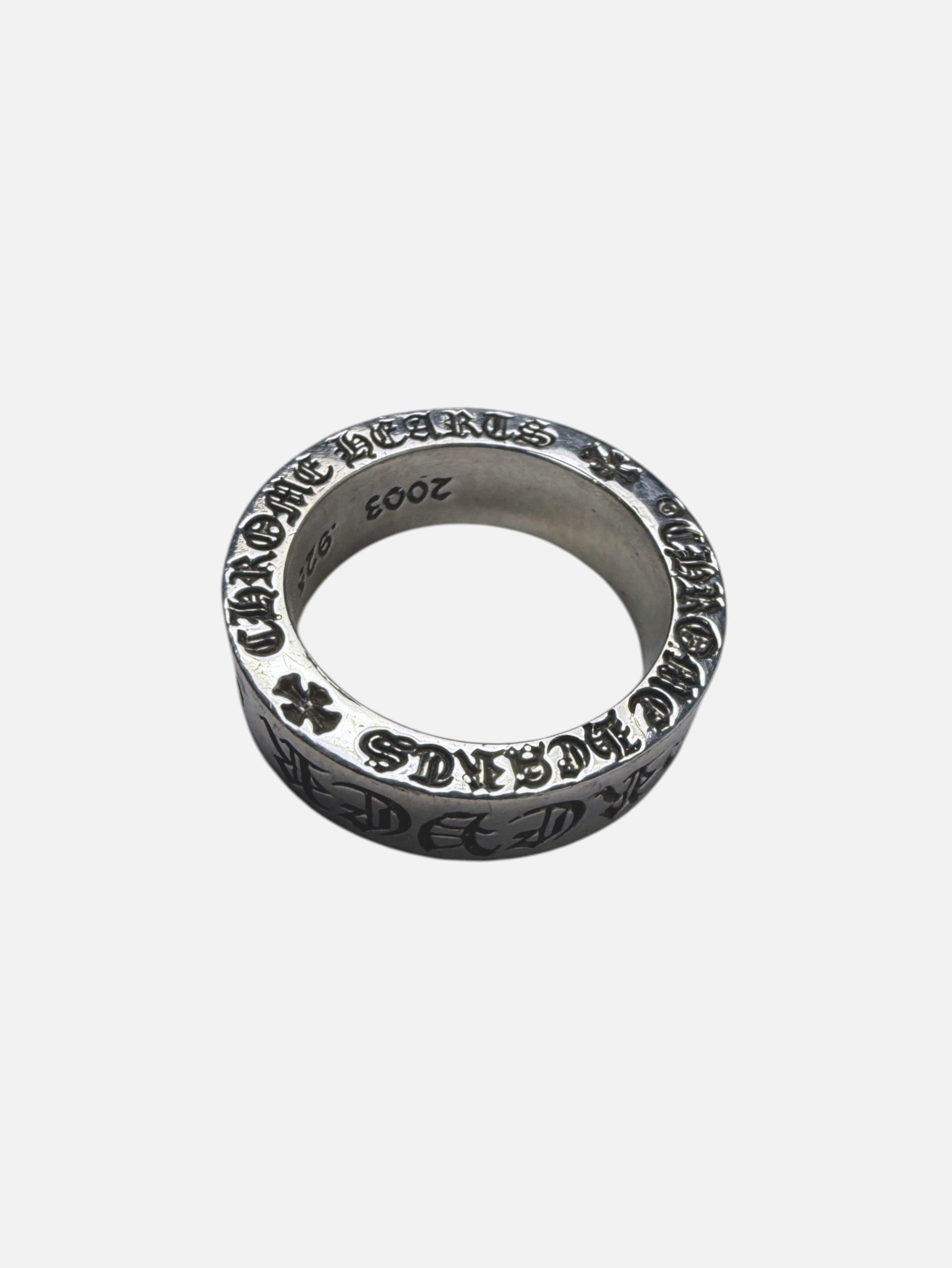 CH Plus Cross Motifs on Chrome Hearts Forever Spacer Ring Silver