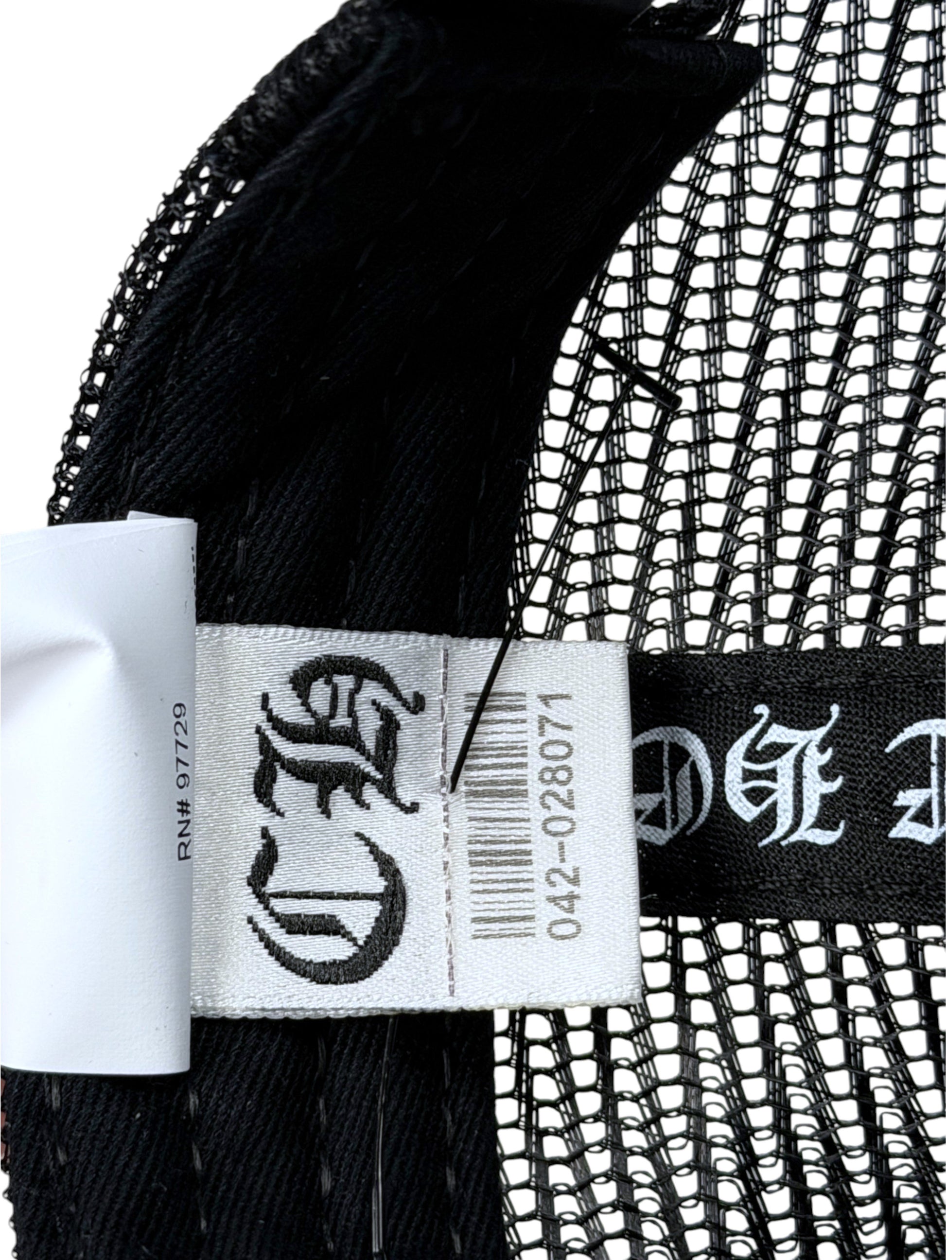 Chrome Hearts FUCK Patch Snapback Hat White Leather