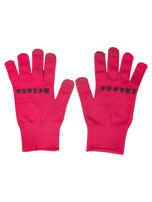 Chrome Hearts Pink Construction "Work" Gloves Authentic Gloves