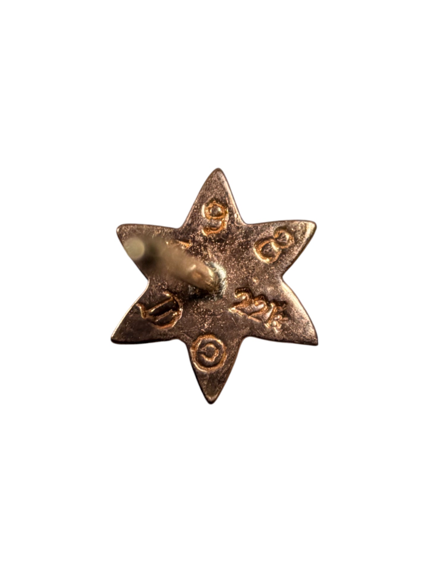 Chrome Hearts 22k Gold Star Diamond Earrings Verified YP Collective