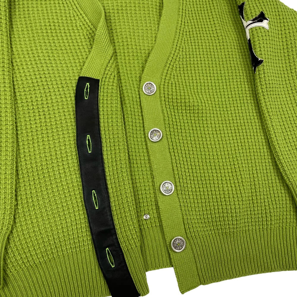 Chrome Hearts 'Hit & Run' Zebra Pony Hair Cross Patch Cardigan Archival