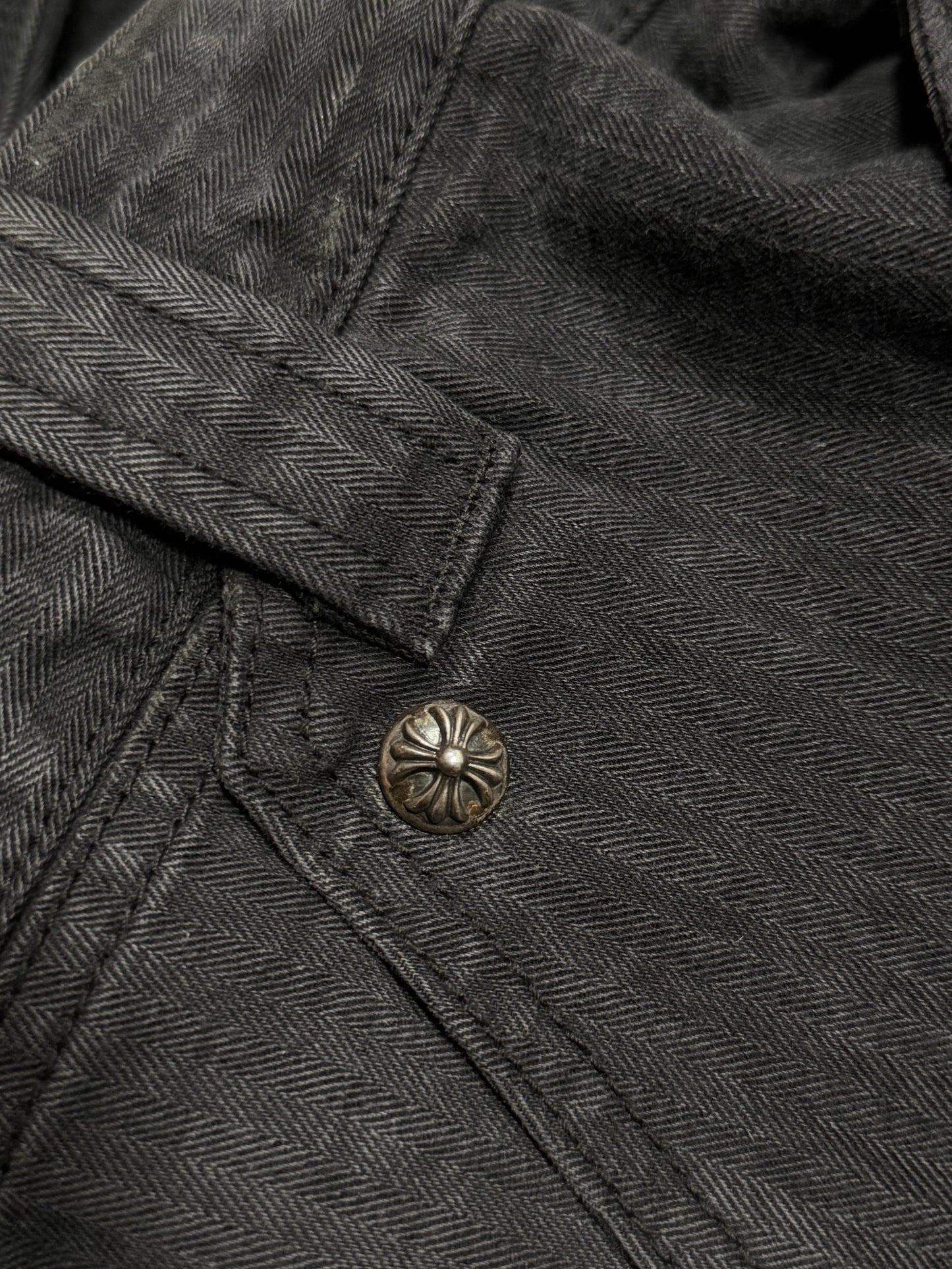 Herringbone Carpenter Pants Grey