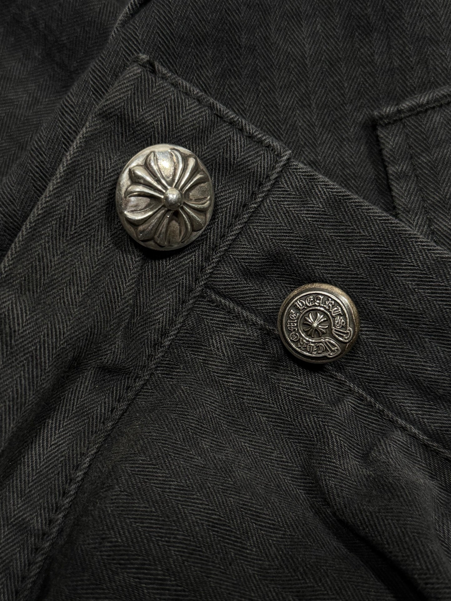 Herringbone Carpenter Pants Grey