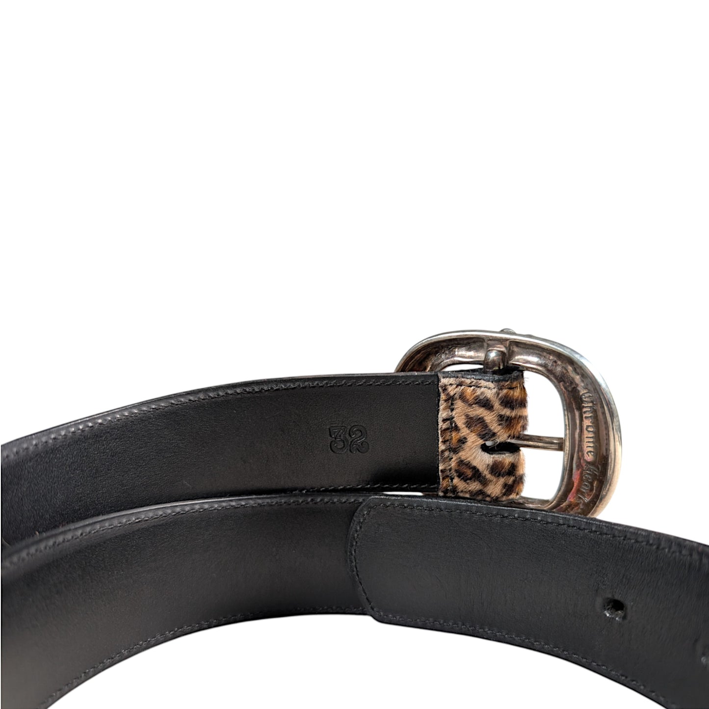 chrome hearts cheetah belt