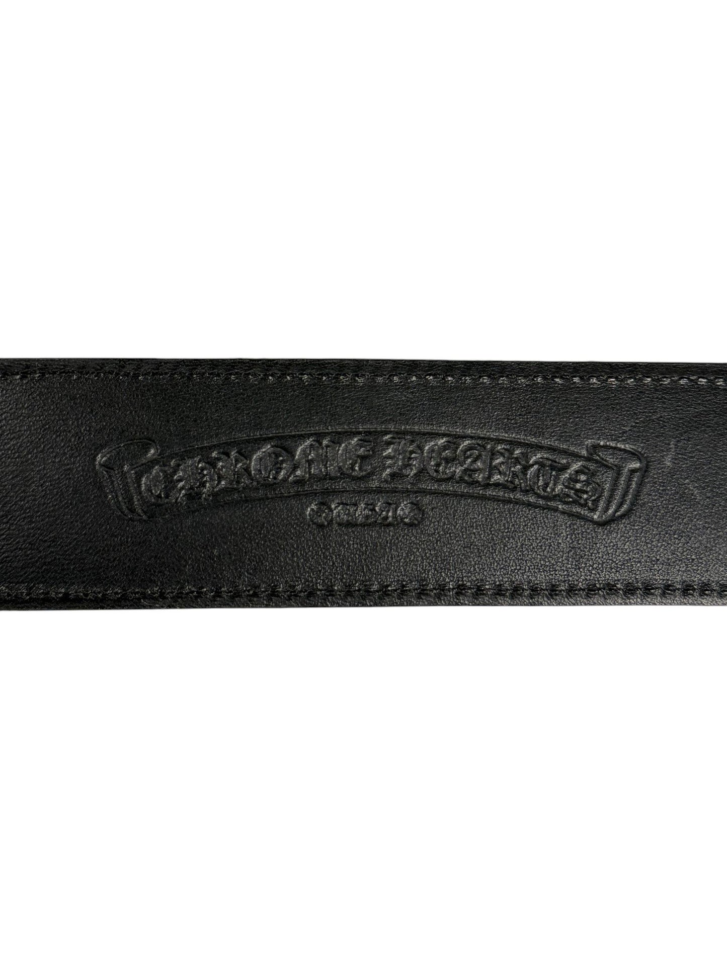 Silver Hardware Leopard Print Belt Chrome Hearts Patent Leather