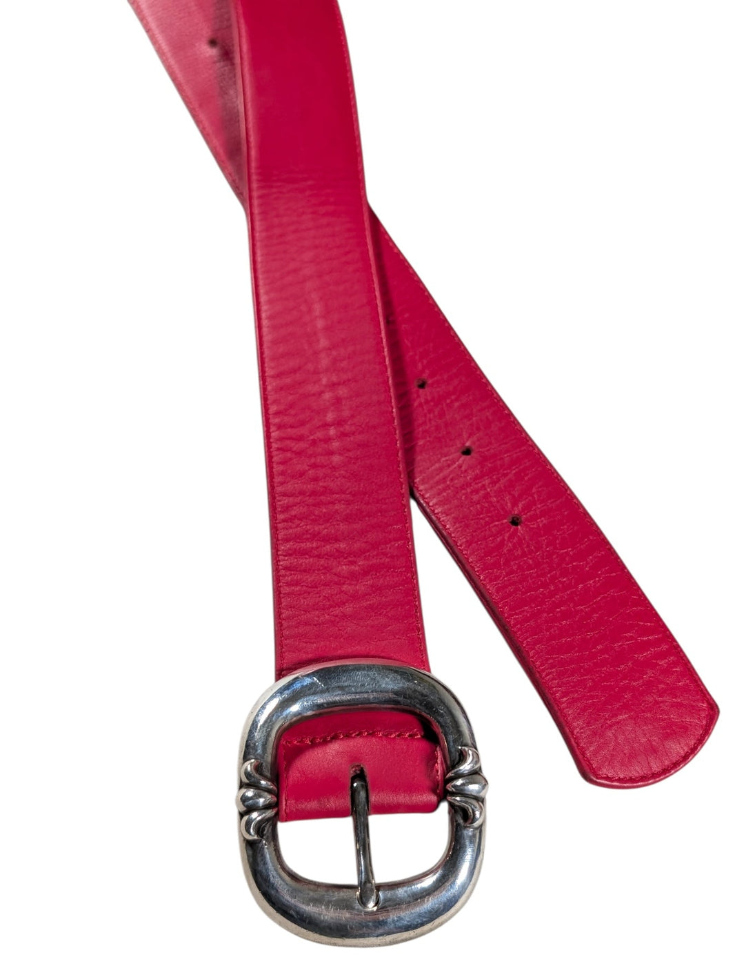 Chrome Hearts Red Gunslinger Belt Sterling Silver Hardware