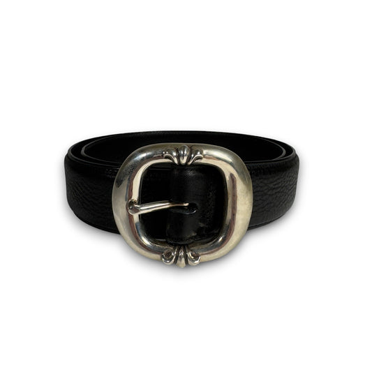 Chrome Hearts Black Leather Gunslinger Belt Authentic Belts