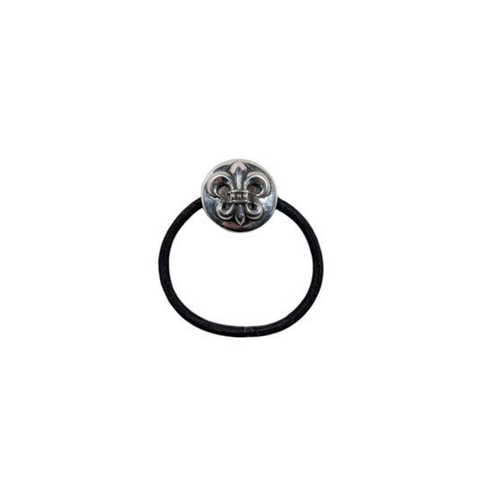 Chrome Hearts .925 Silver Fleur De Lis Hair Tie / Bracelet Authentic Accessories