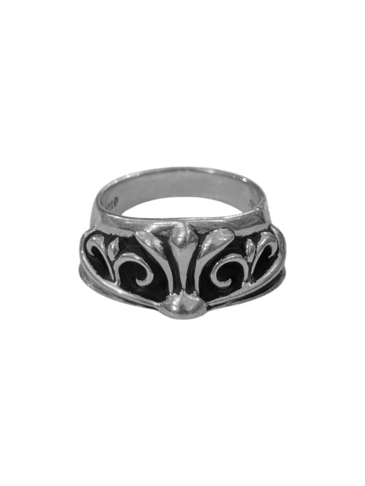 Chrome Hearts Silver Half Keeper Ring Authentic Rings