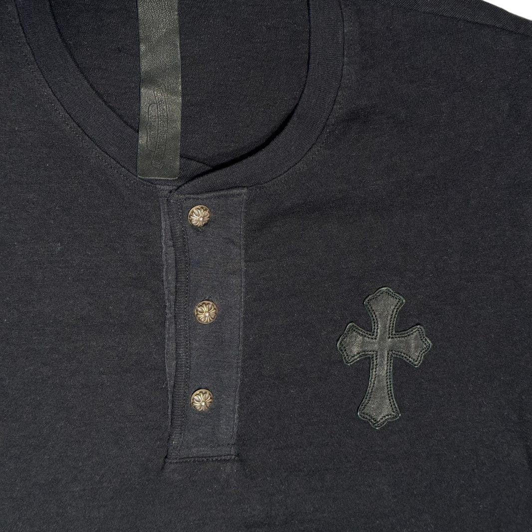 Chrome Hearts Henley Cross Patch T-Shirt Verified YP Collective