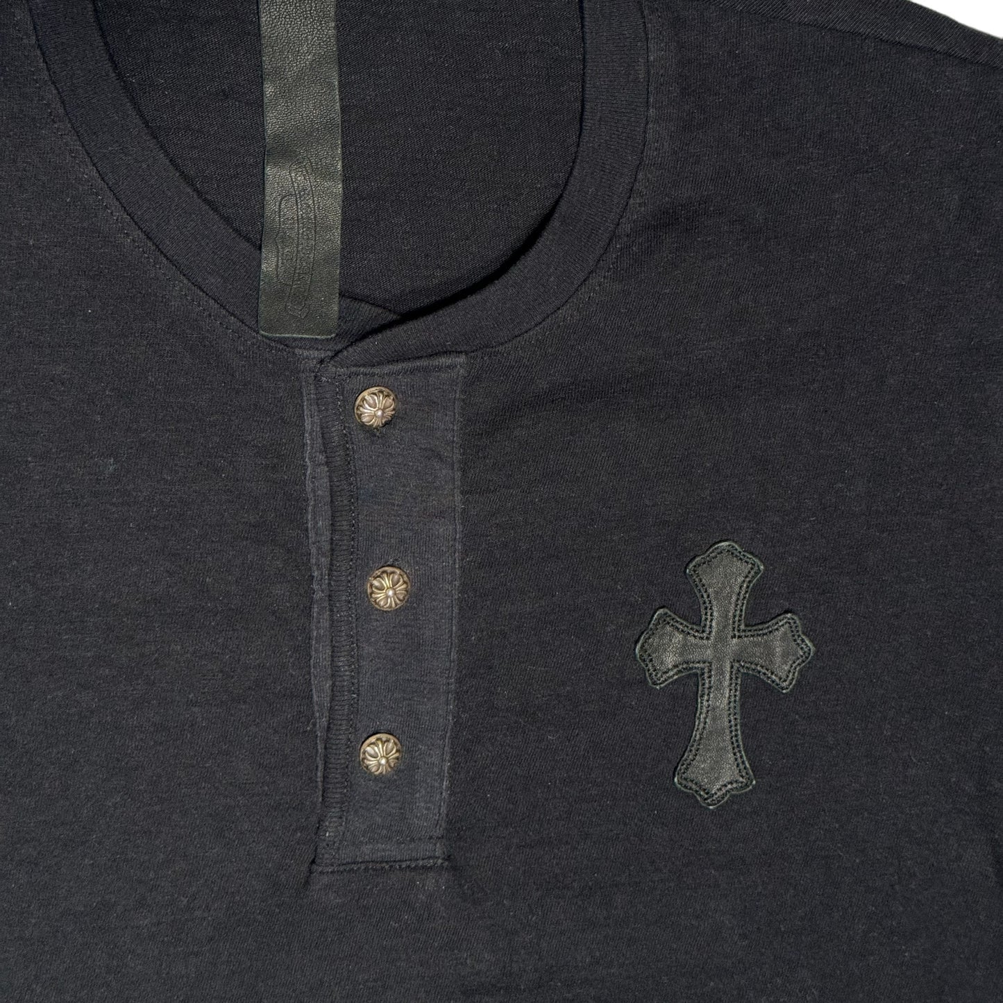 Henley Cross Patch T-Shirt