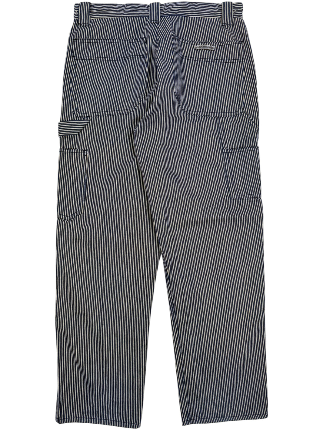 Hickory Stripe Carpenter Pants by Chrome Hearts with Hammer Loop and Tool Pockets