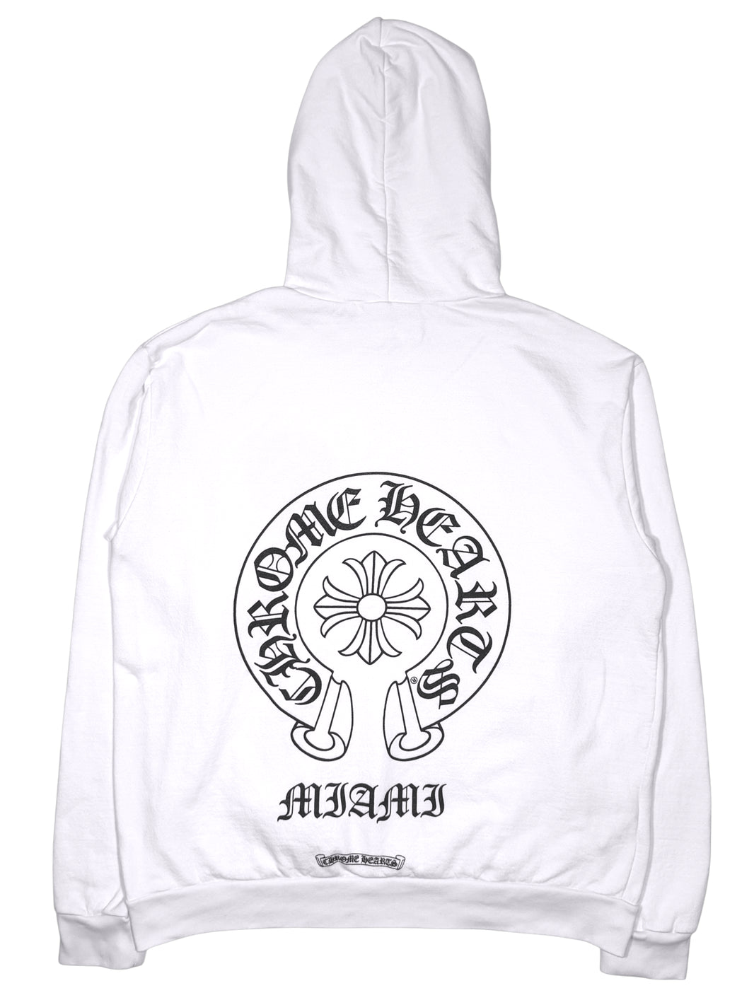 Chrome Hearts Miami Exclusive Horseshoe Hoodie White