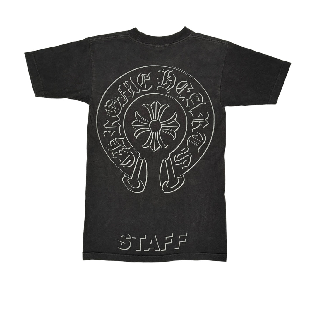 Chrome Hearts Vintage 'Staff' Horseshoe Pocket T-Shirt Sterling Silver Hardware