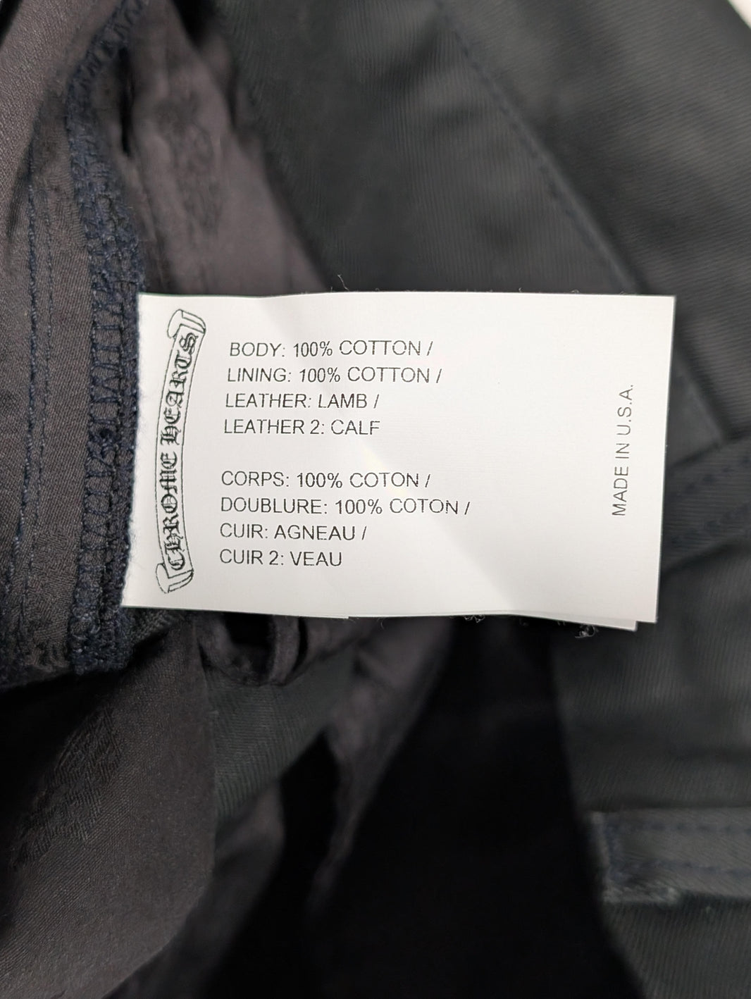 Chrome Hearts Cross Patch Chino Pants Red & Blue Verified YP Collective
