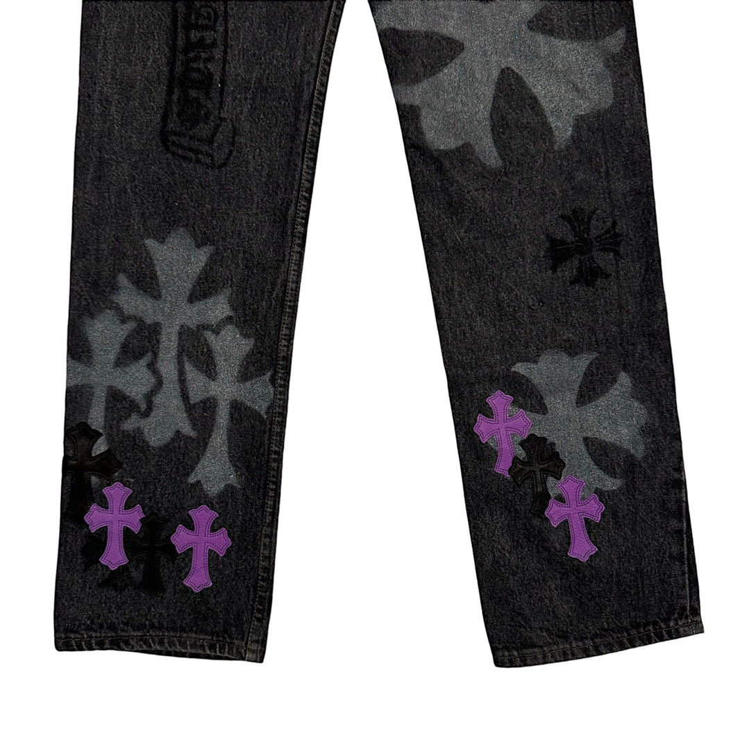 men's chrome heart jeans