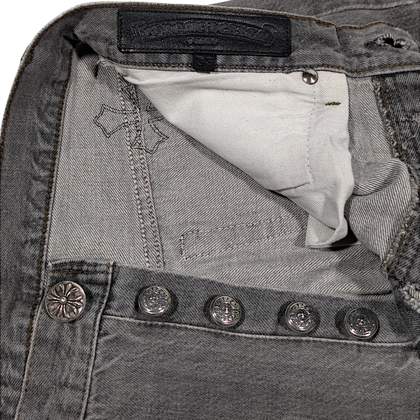 Grey Vintage Levi's Cross Patch Jeans
