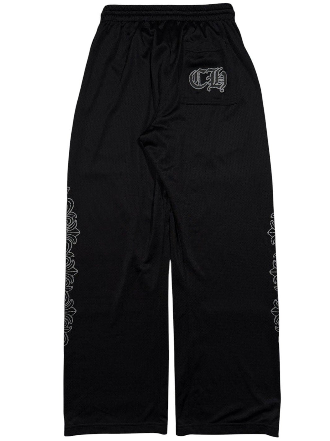 Chrome Hearts Jersey Pants Mesh Stadium Warm Up Black