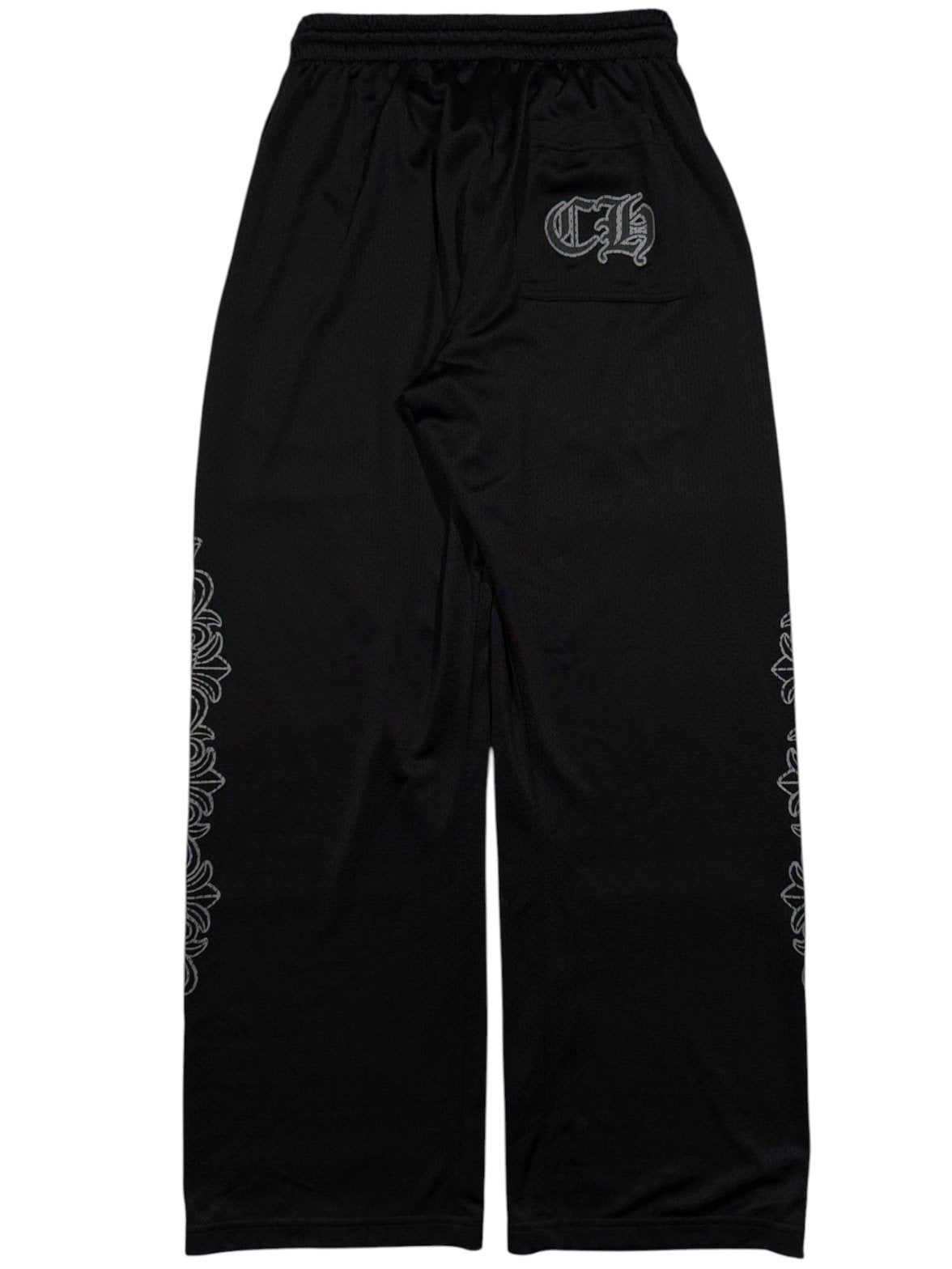 Chrome Hearts Jersey Pants Mesh Stadium Warm Up Black
