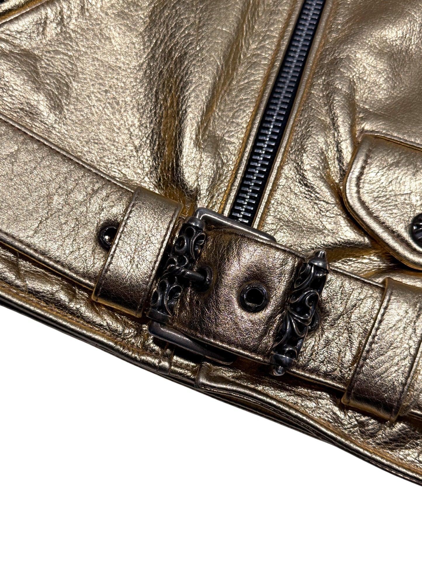 Chrome Hearts Cross Jacquard Silk Lining JJ Dean Jacket Interior