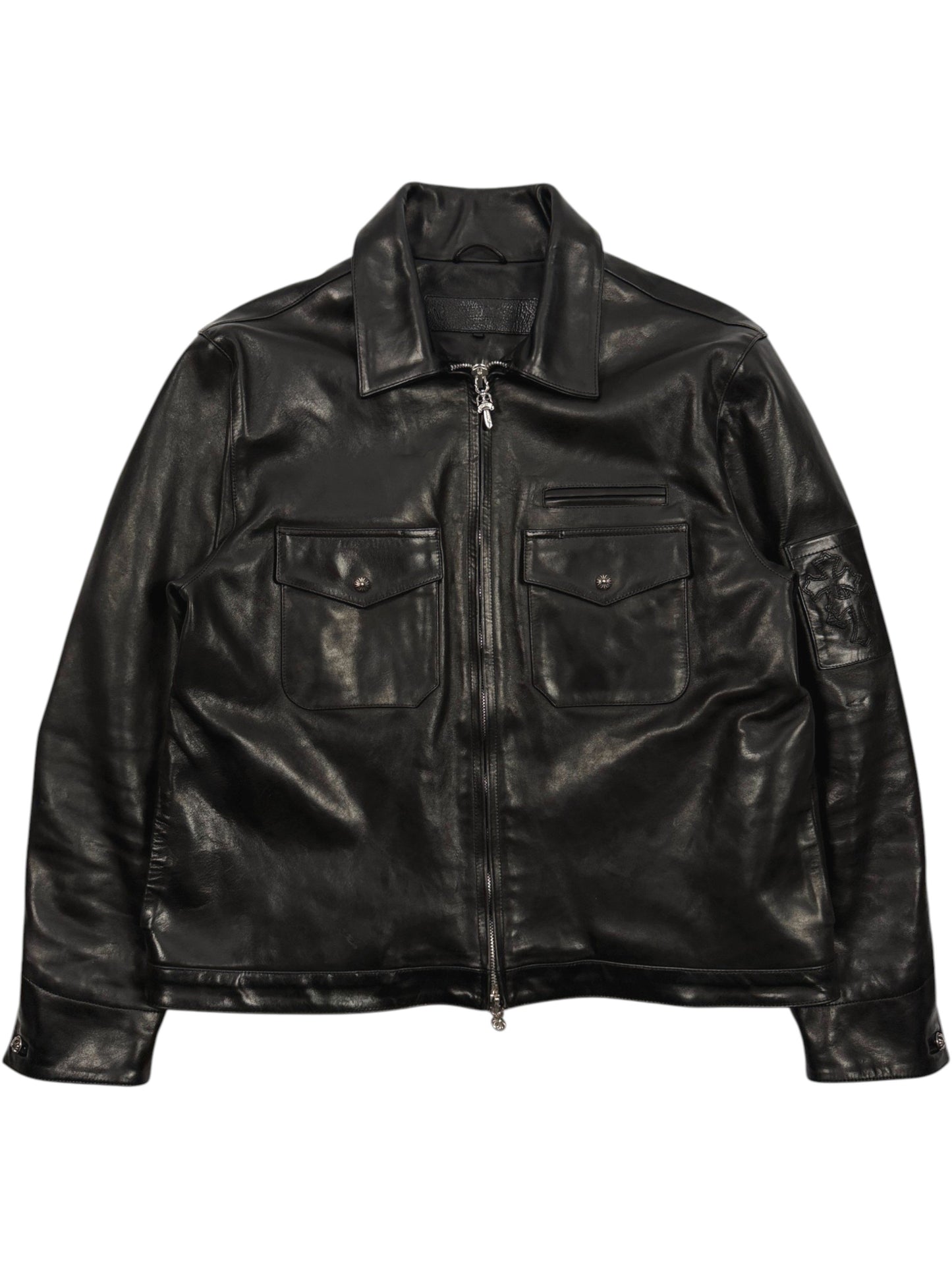 Chrome Hearts KB24 Horse Leather Jacket Black