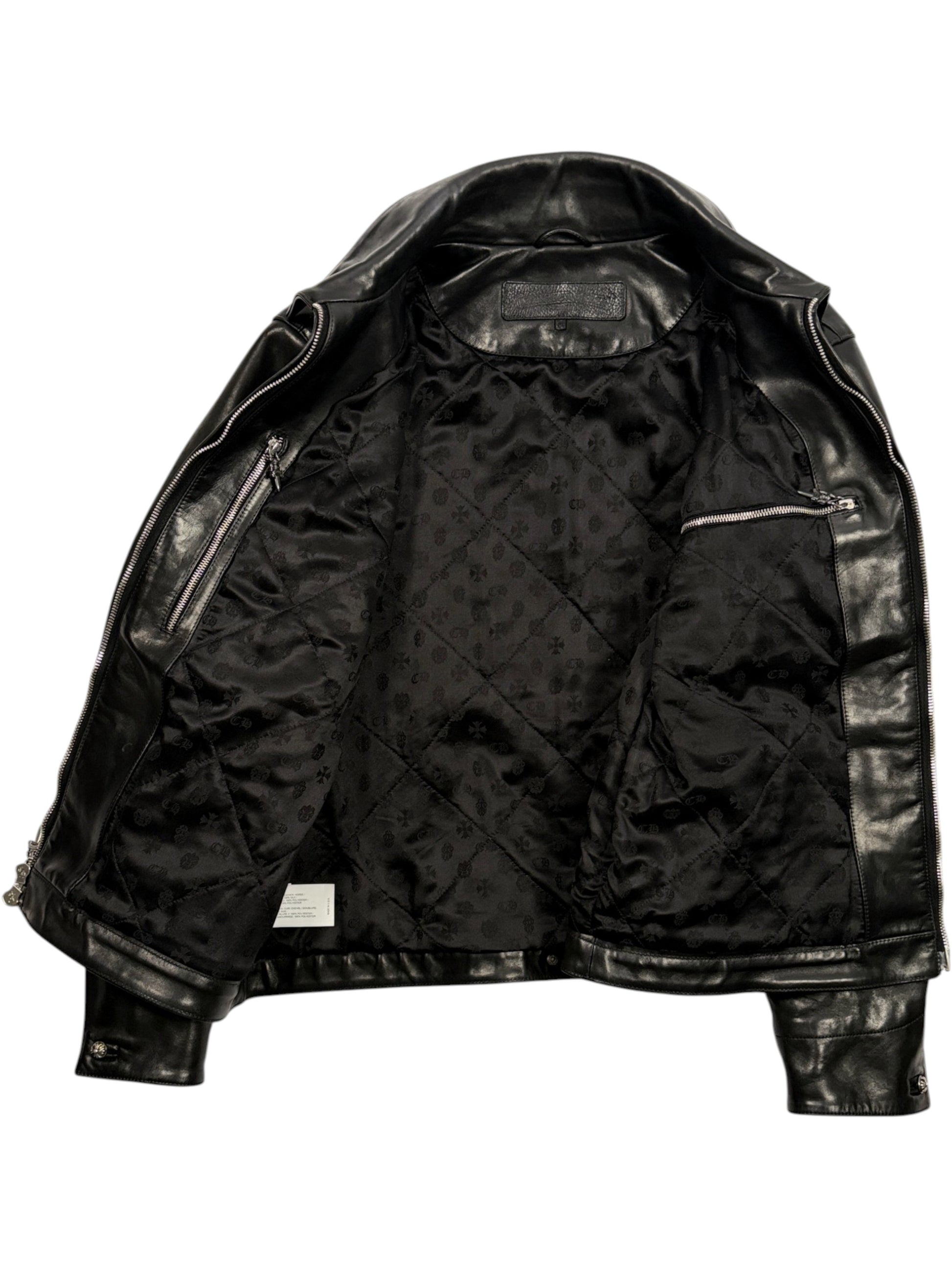 Quilted Cross Monogram Silk Lining Chrome Hearts KB24 Jacket