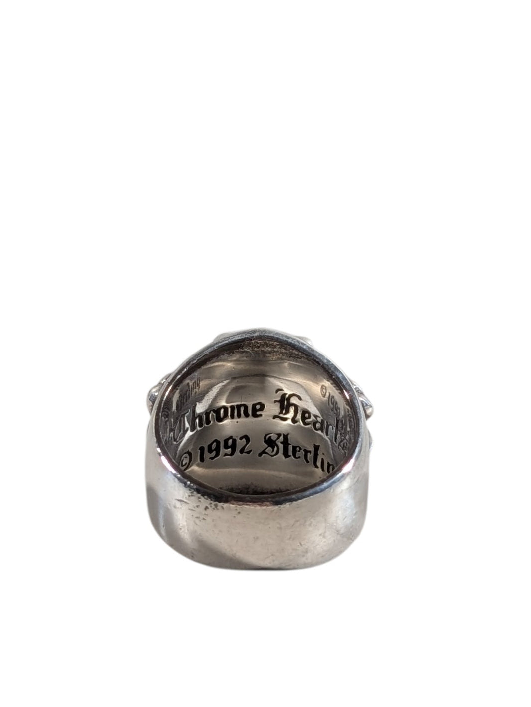 Chrome Hearts Silver Keeper Ring Sterling Silver Hardware