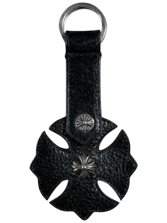 Chrome Hearts Leather Cross Plus Keychain Authentic Keychains
