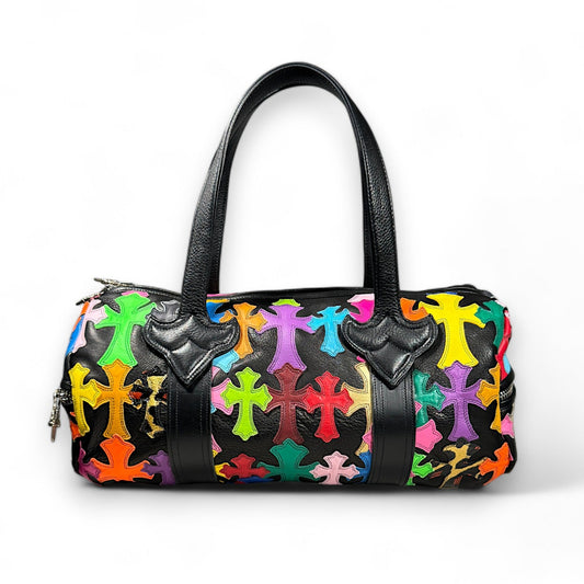 Chrome Hearts 1/1 Multi Color Cross Patch Tiny Duffle Authentic Duffle Bags
