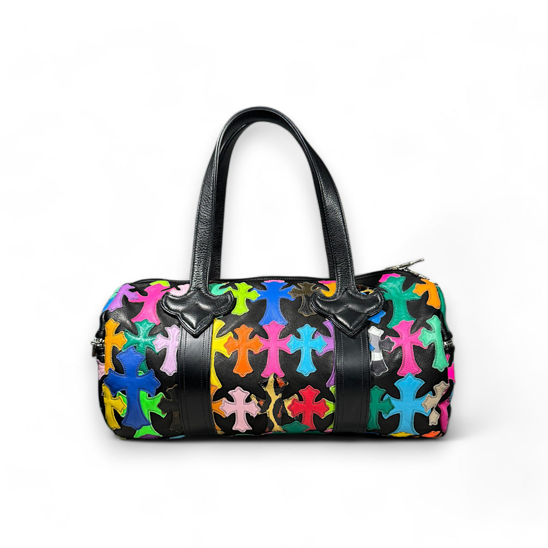 Chrome Hearts 1/1 Multi Color Cross Patch Tiny Duffle Sterling Silver Hardware
