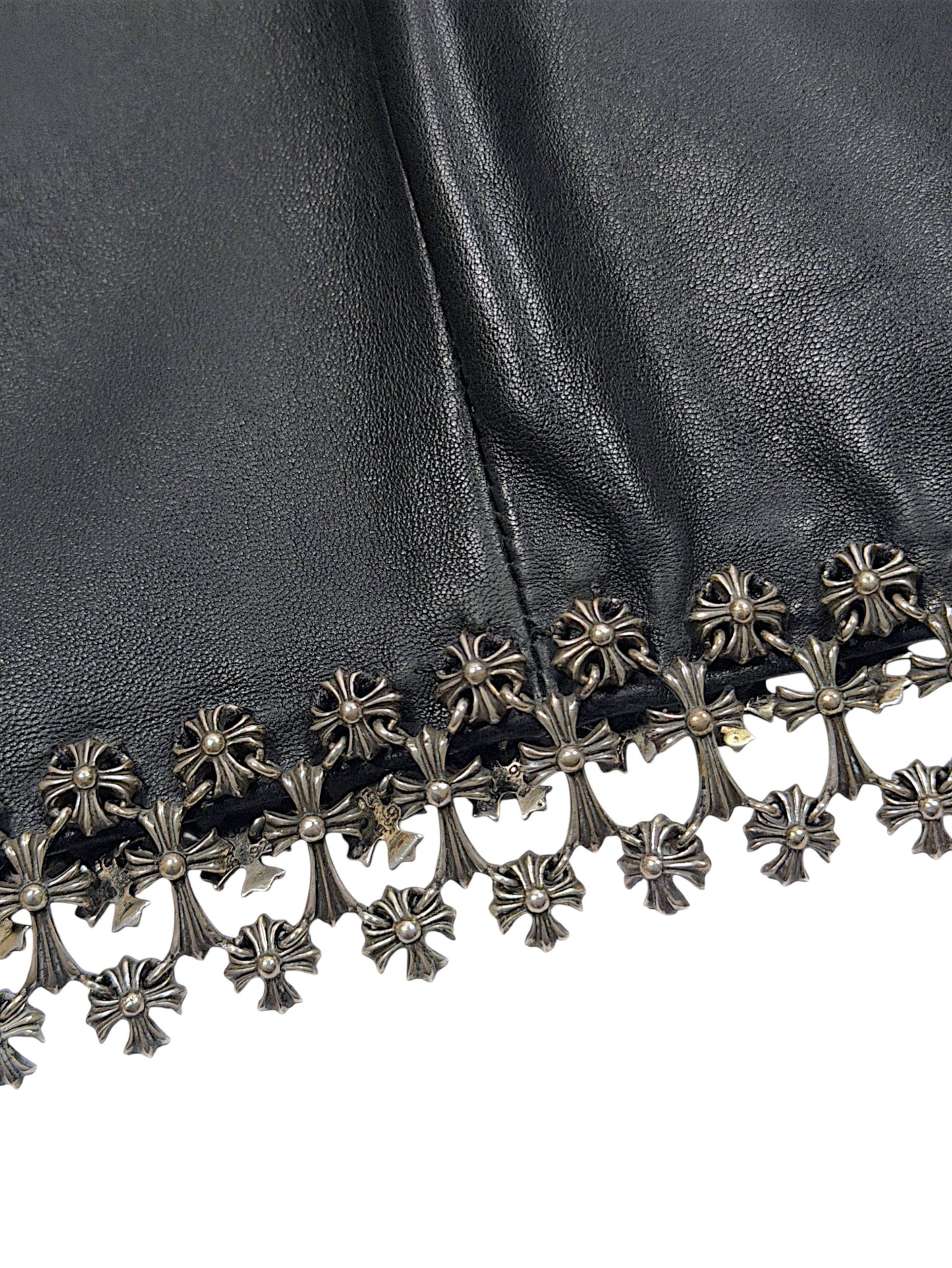Chrome Hearts Sterling Silver Cross Mail Trim Detailing