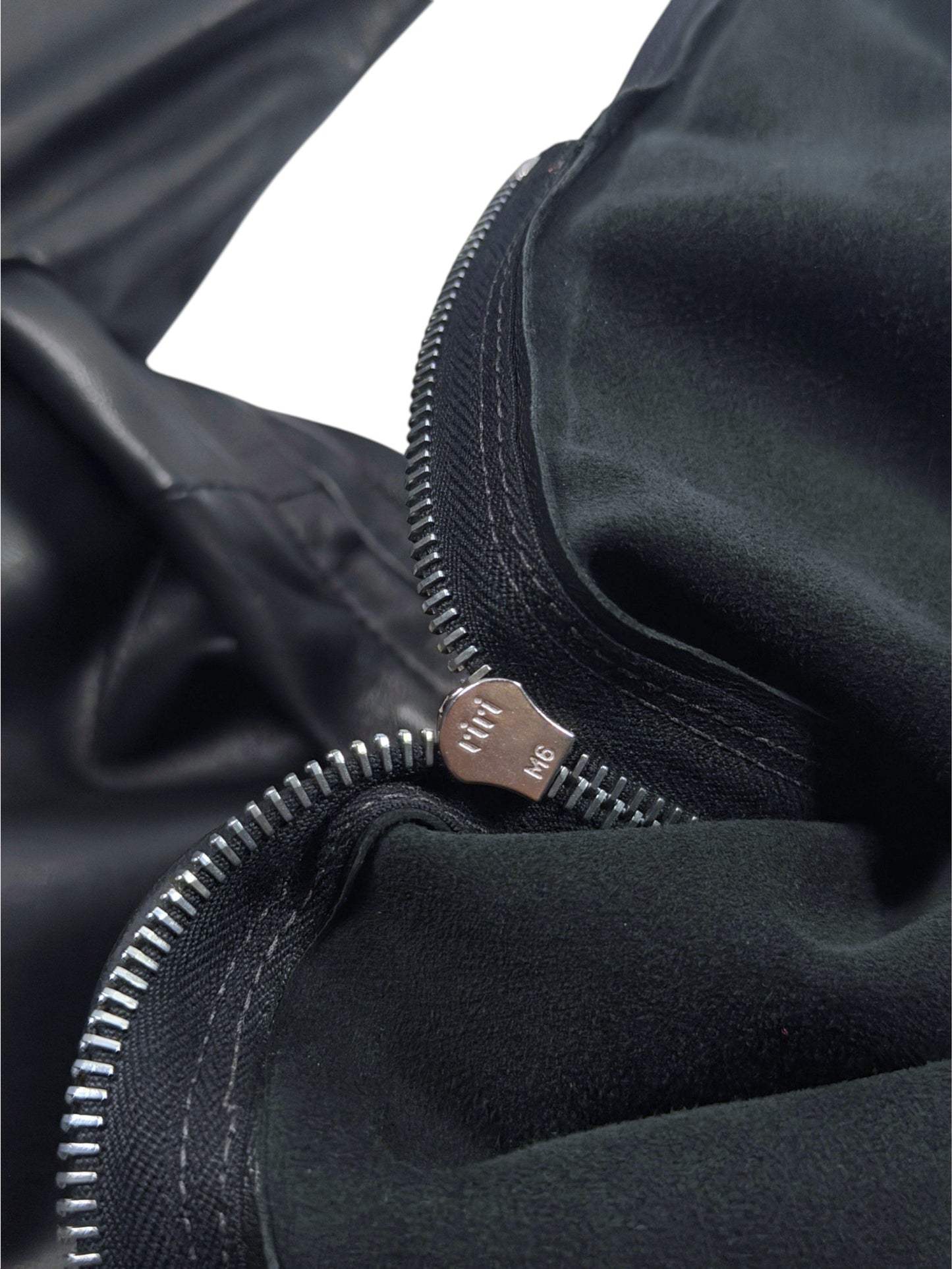 Cashmere Lined Interior of Chrome Hearts Leather Tunic