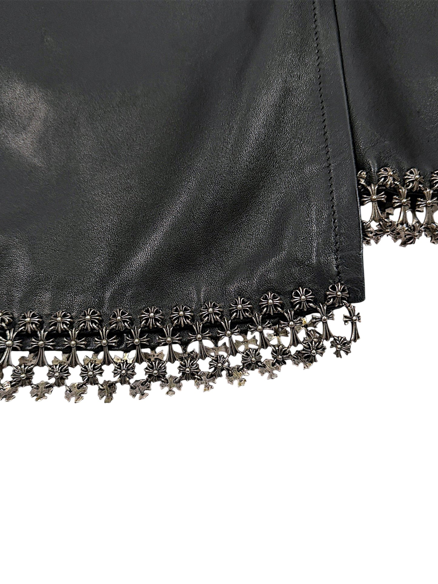 Sterling Silver Cross Links Bordering Chrome Hearts Tunic