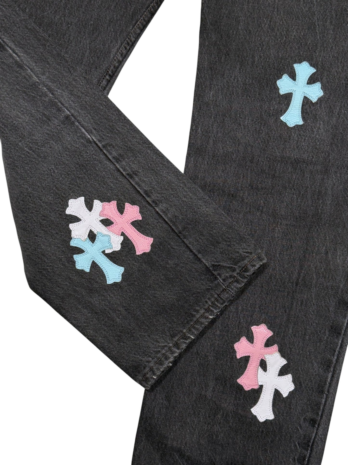 Chrome Hearts 1/1 Cross Patch Levi's 501 Jeans Verified YP Collective