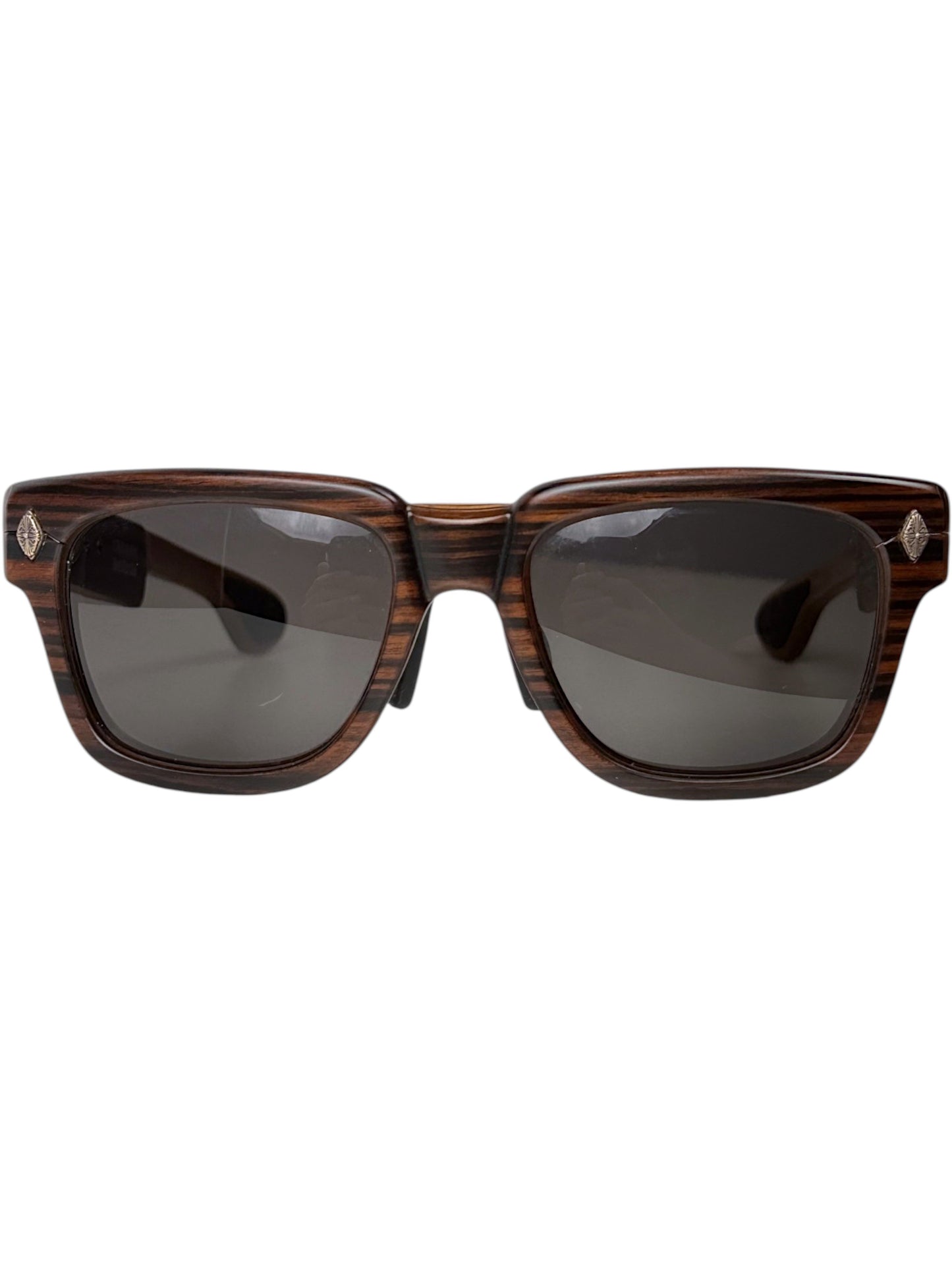 Chrome Hearts Lilith Wood Grain Sunglasses Brown Acetate