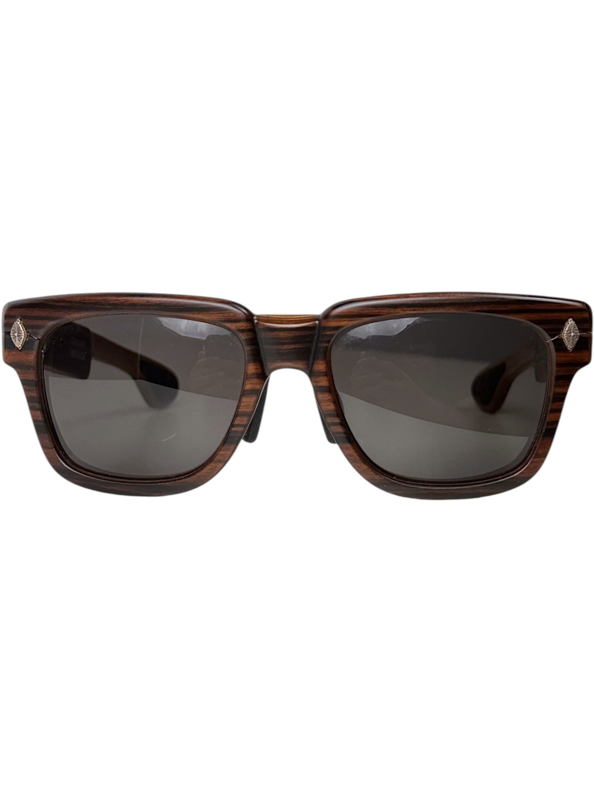 Chrome Hearts Lilith Wood Grain Sunglasses Brown Acetate