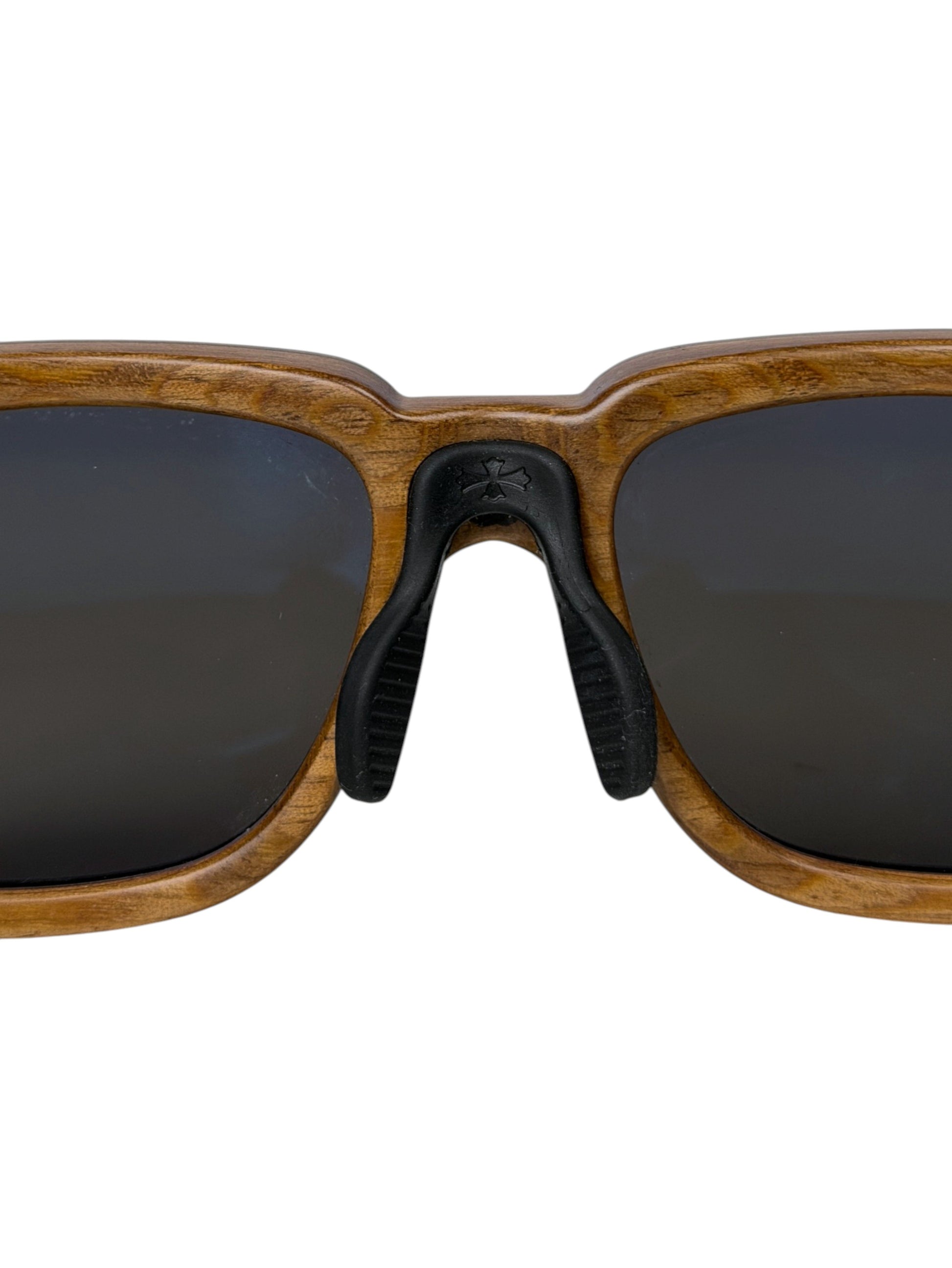 Chrome Hearts Lilith Sunglasses Cross Nose Bridge Wood Grain