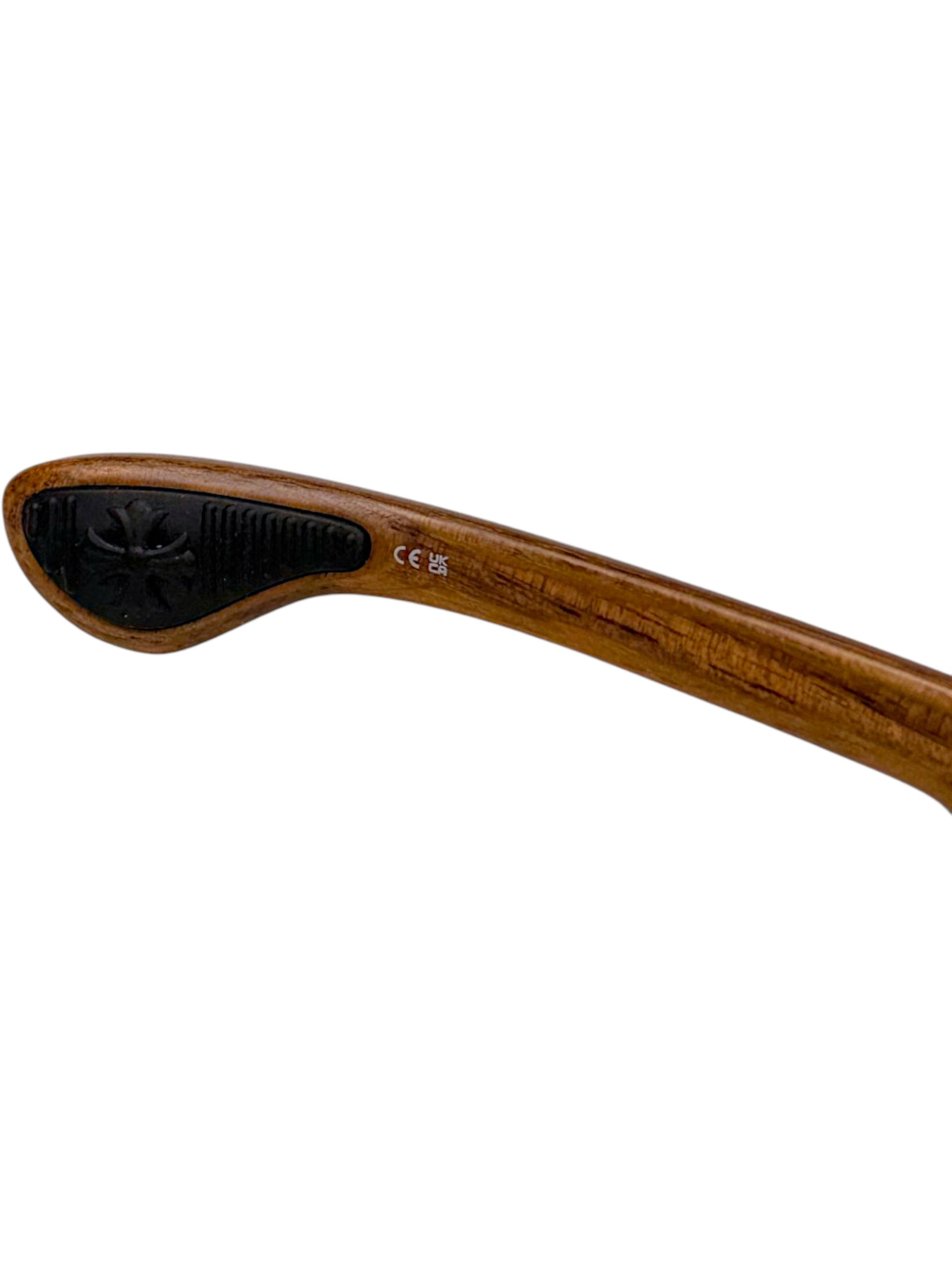 Chrome Hearts Lilith Sunglasses Cross Temple Tip Brown Acetate