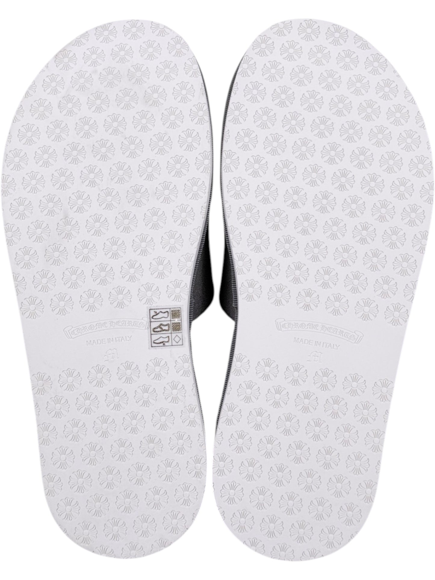 Cross Floral Sole Chrome Hearts Made in Italy Slippers