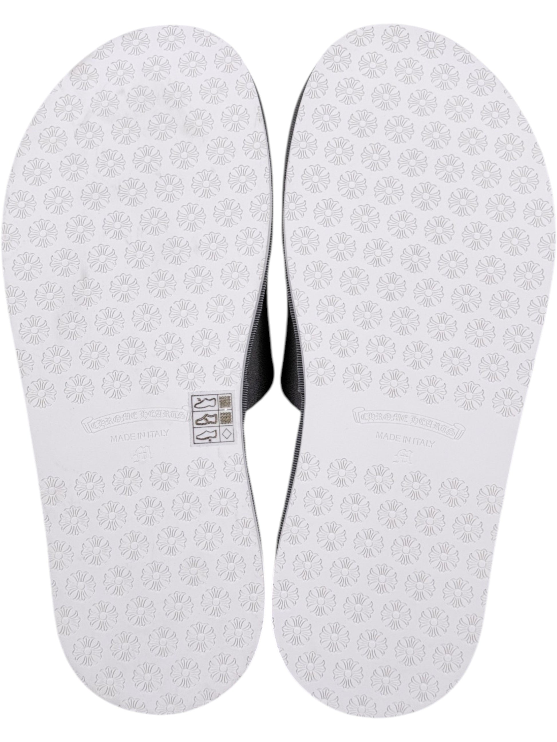 Cross Floral Sole Chrome Hearts Made in Italy Slippers