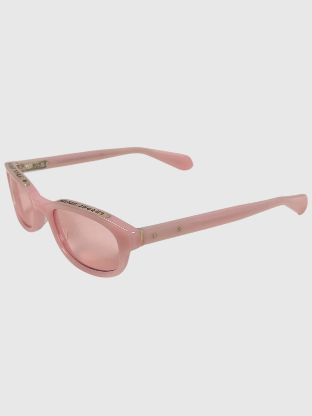 Baby Pink Chrome Hearts Lowrider Sunglasses with Tinted Lenses