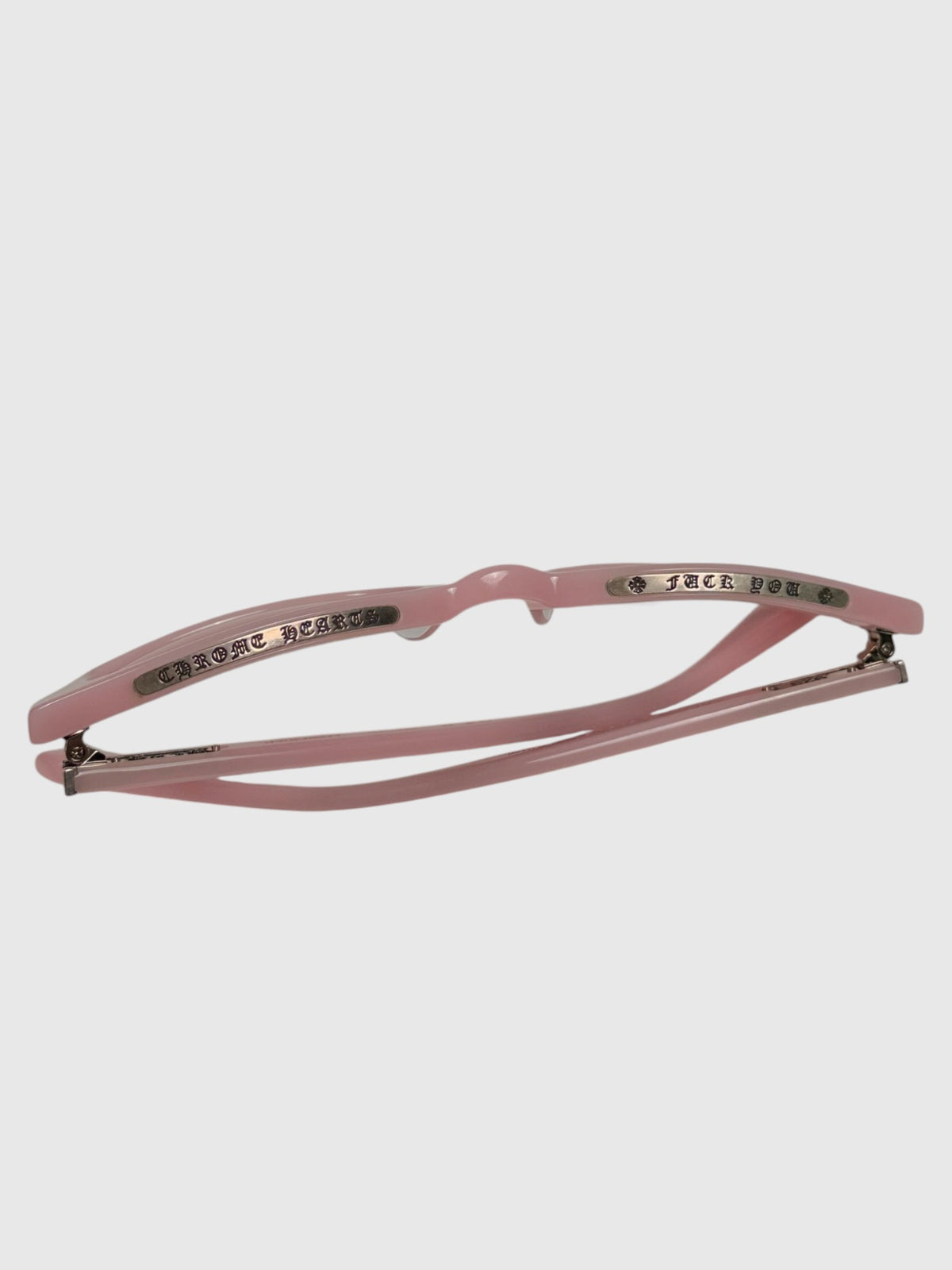 Gothic Scroll Lettering Chrome Hearts Baby Pink Lowrider Eyewear
