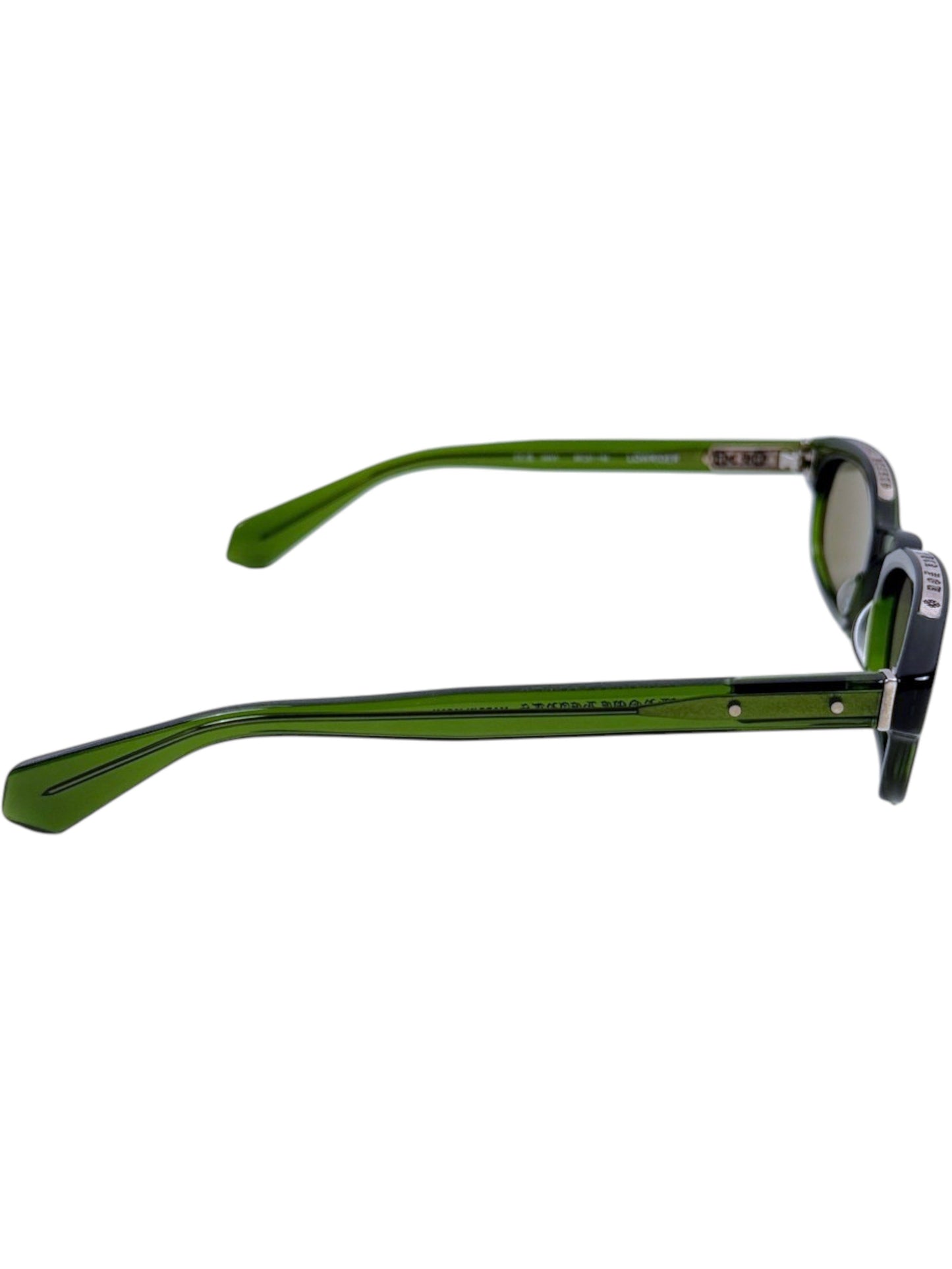 Green Acetate Temple Arms on Chrome Hearts Lowrider Sunglasses