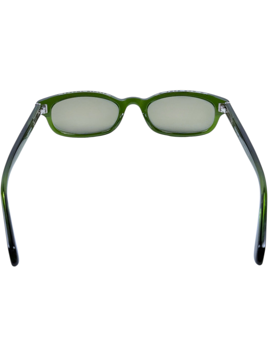 Chrome Hearts Green Tinted Lens Lowrider Sunglasses Sterling Silver Accents